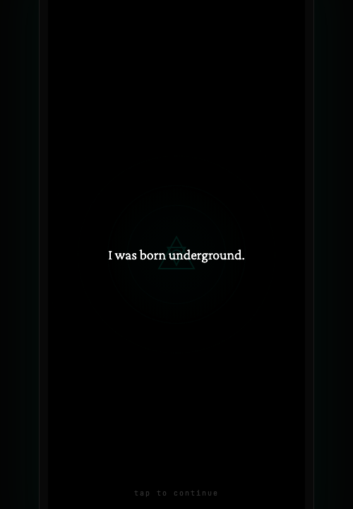 Born underground opening screen