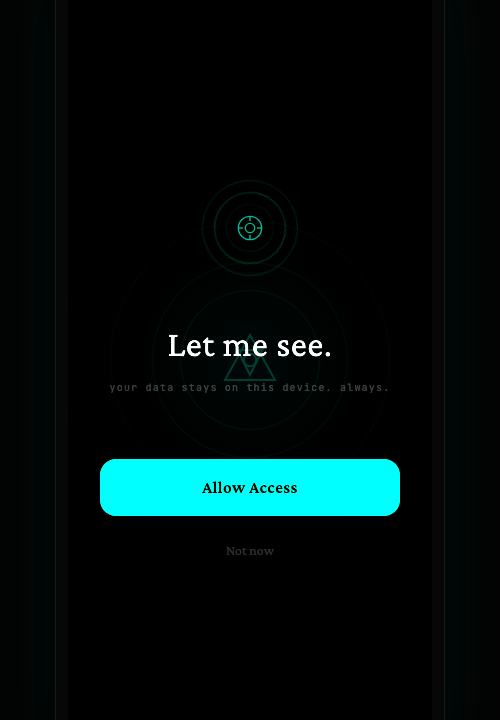 Permission screen
