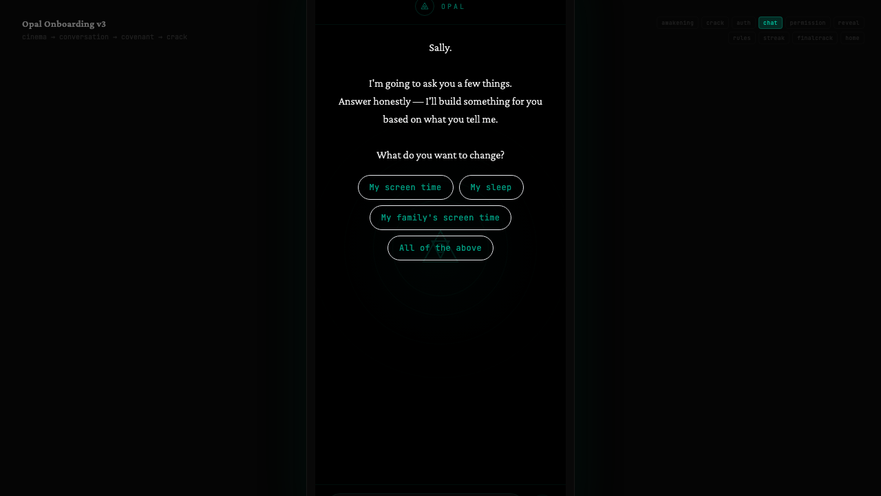 Screen 4: What do you want to change?