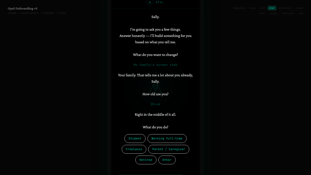 Screen 6: What do you do?
